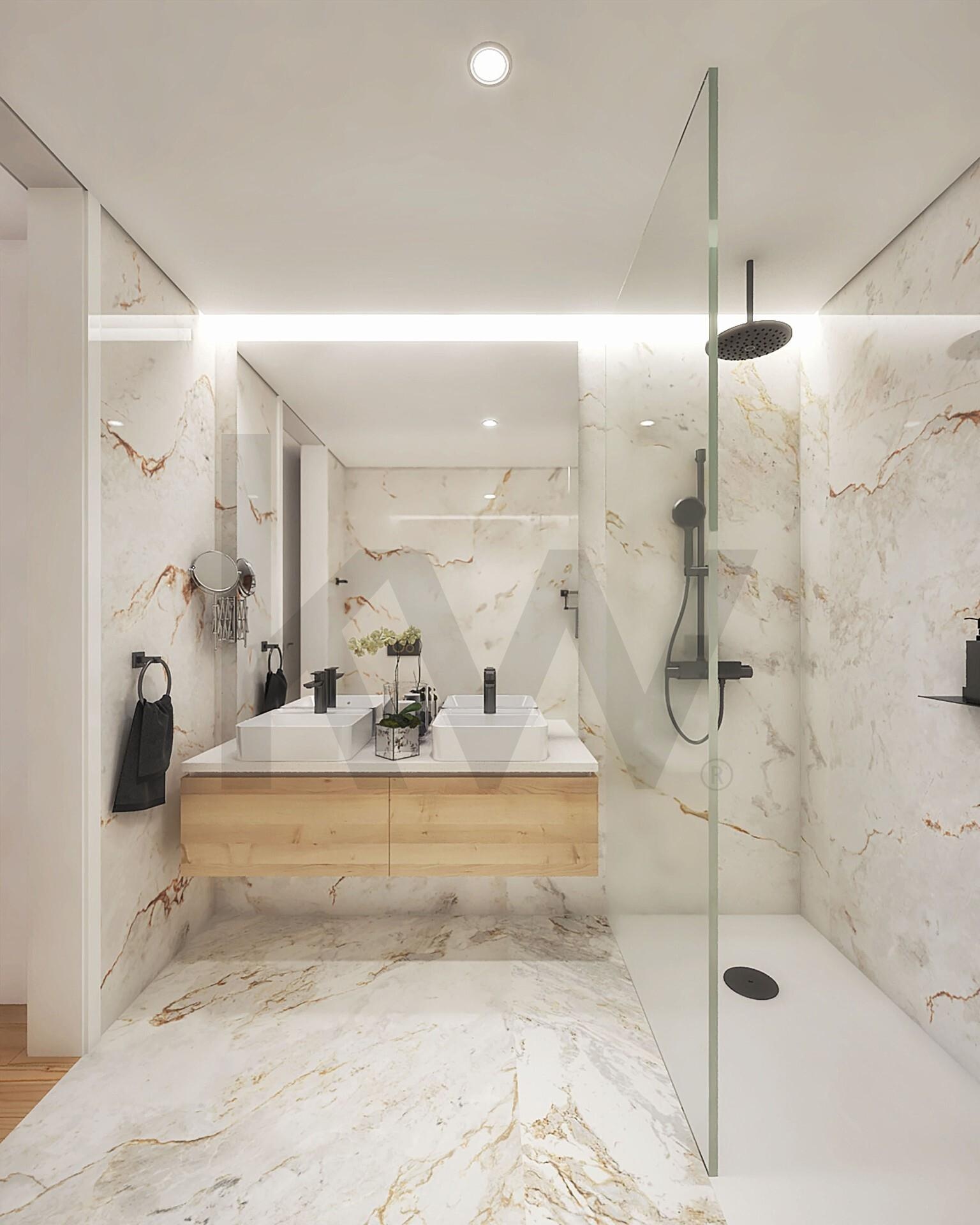 New 3-bedroom apartment in the historic center of Leça da Palmeira