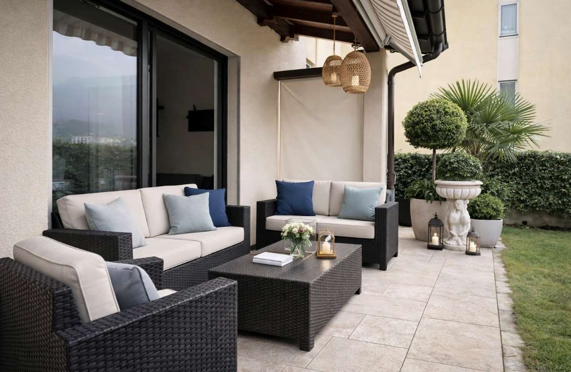 Detached house with private garden