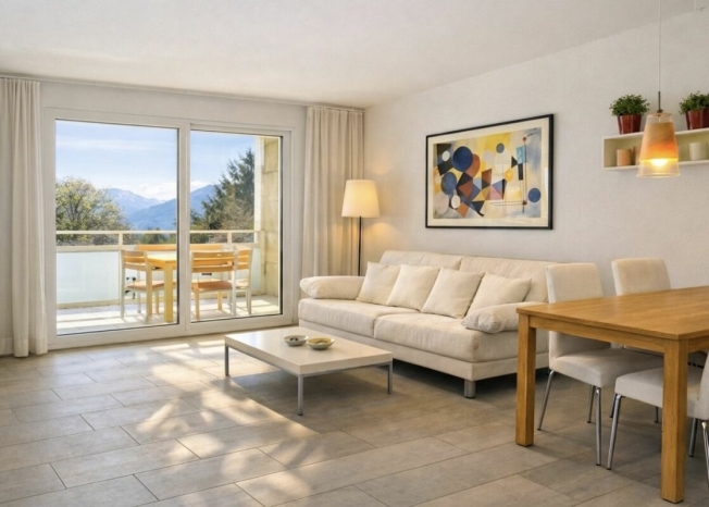 Modern 3.5-room apartment in a central location of Minusio