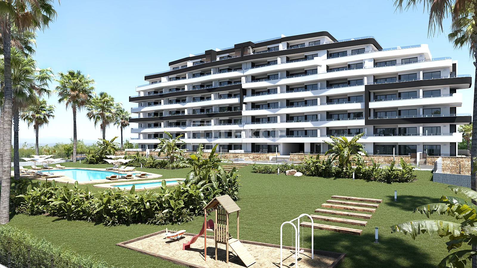 Modern Apartments with Communal Pool in San Miguel de Salinas