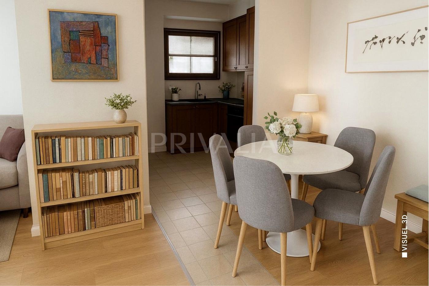 In exclusivity : 2½-room apartment of 62 m² with two balconies