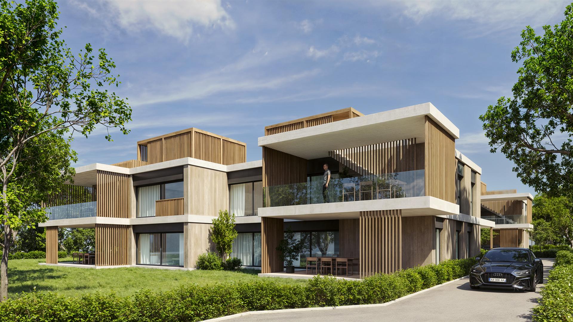 Ground floor 5.5 rooms with large terrace and spacious garden