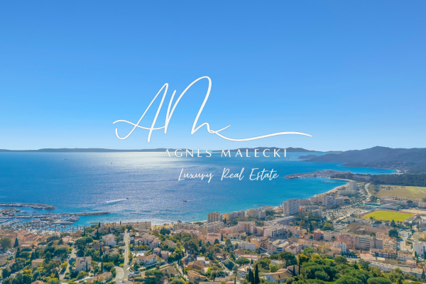 Mediterranean elegance facing the BAY OF LAVANDOU with sub