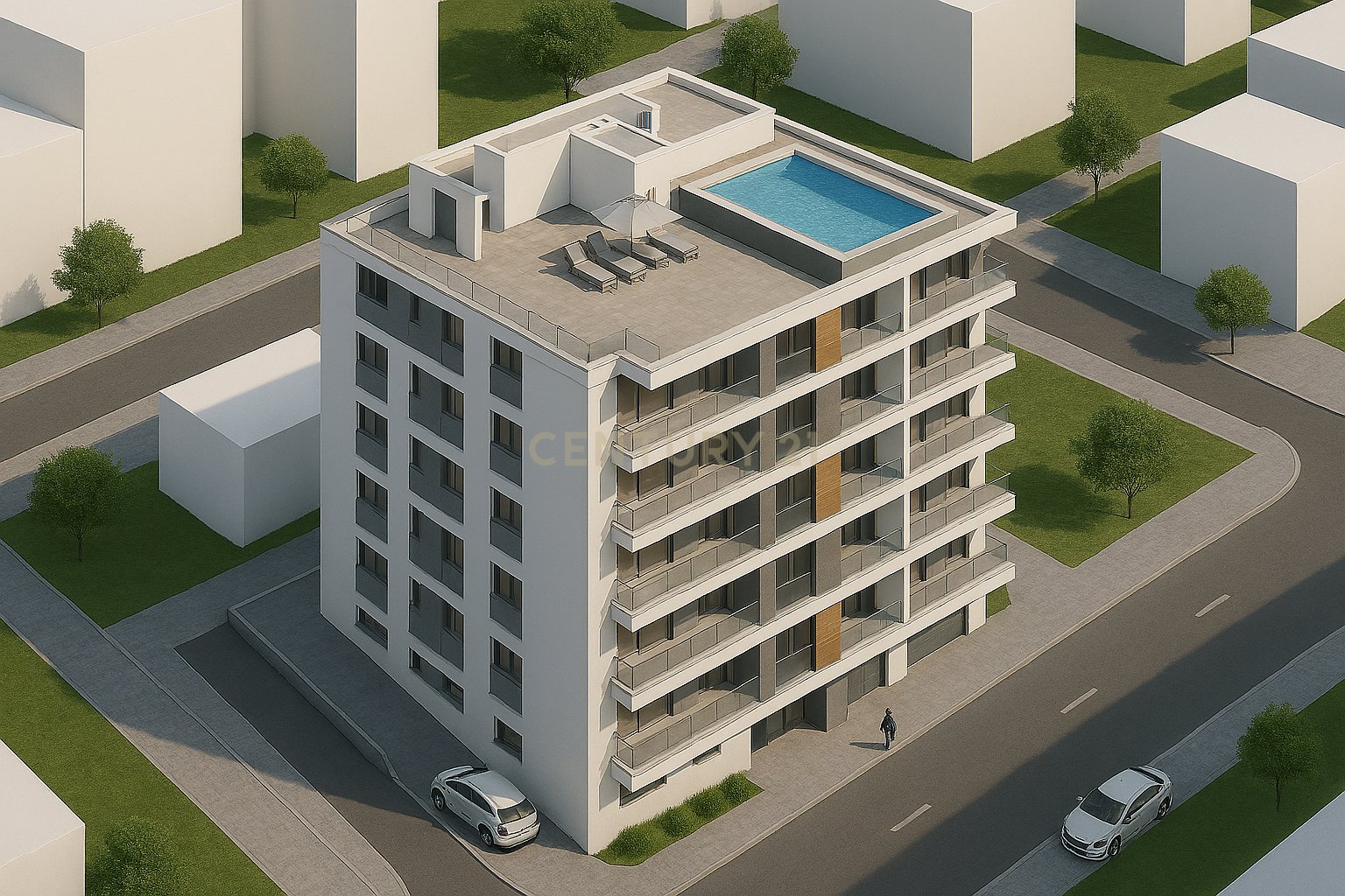 Land with Approved Project for 40 Dwellings + Rooftop Pool – Av. Salgado Zenha, Saint Anthony of the Knights