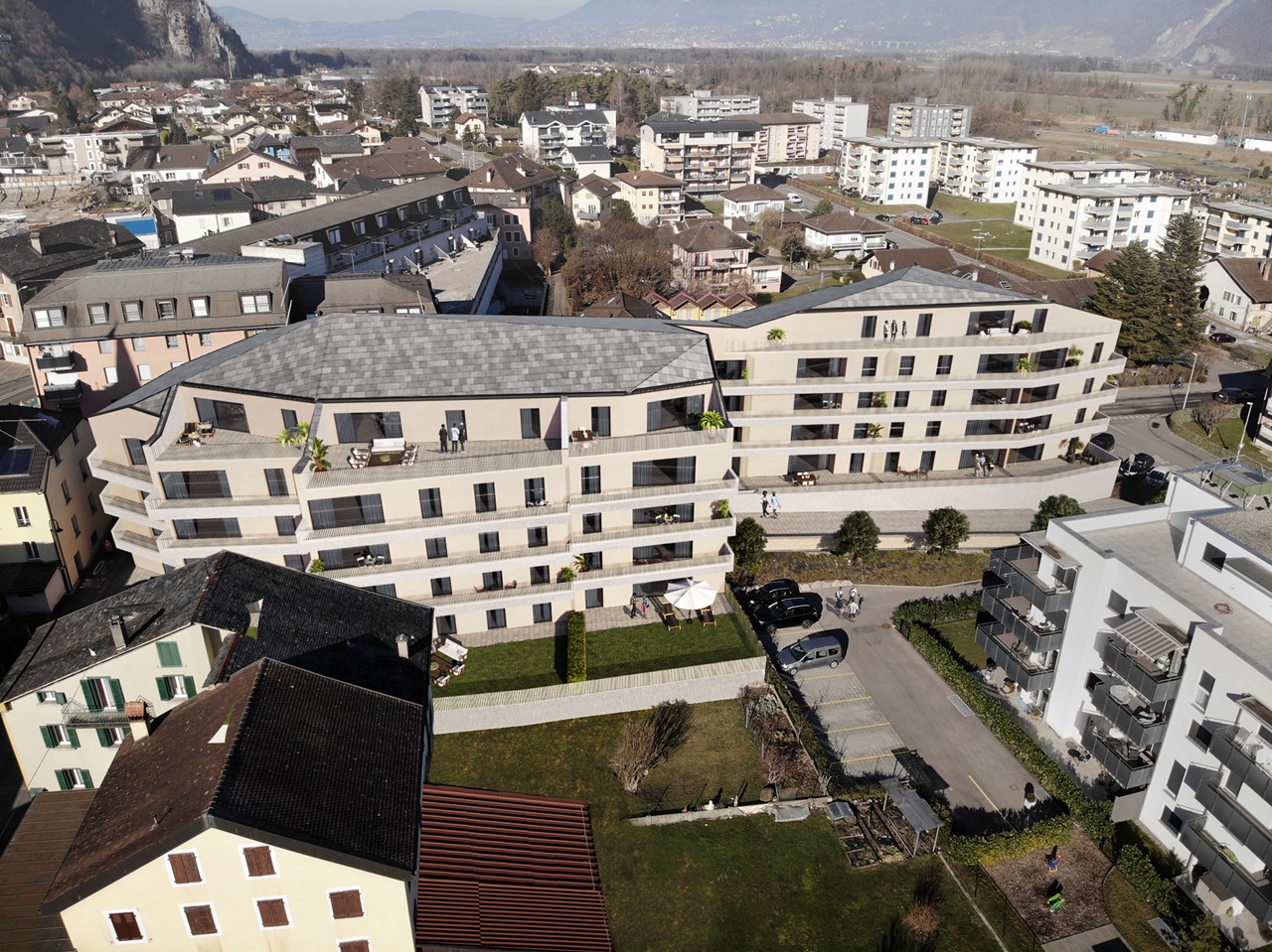 New promotion Domaine de Vouvry - New apartment of 2.5 rooms lot A32 for sale