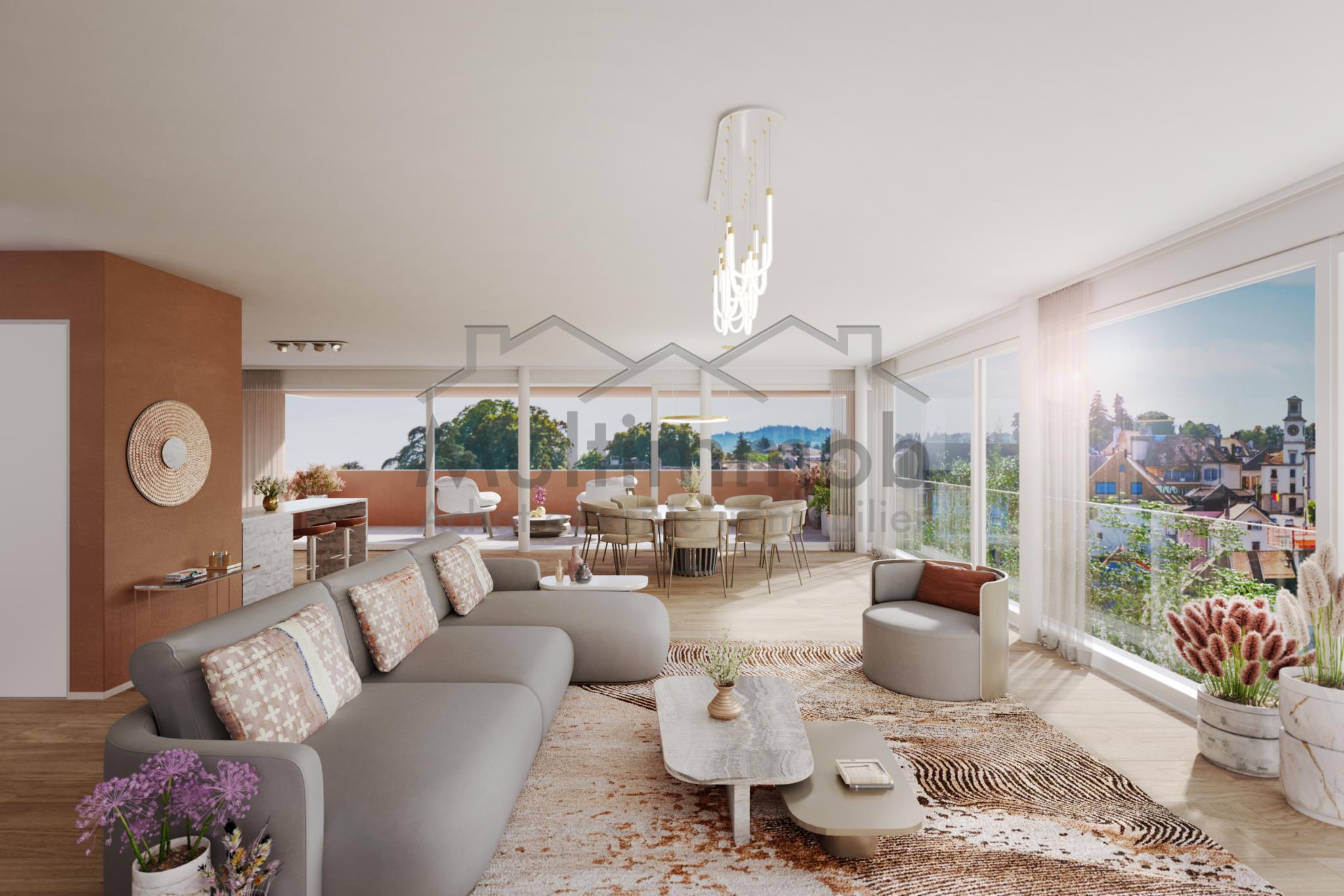 New luxury apartment of 4.5 rooms in a privileged living environment