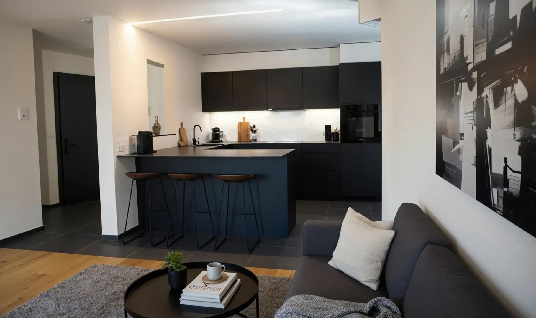 Magnificent 4.5-room apartment in Sion completely renovated