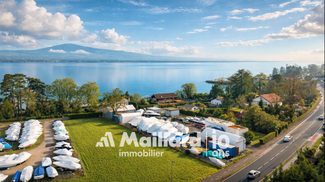 Magnificent 4.5 room apartment completely renovated in Founex with lake view, terrace and garden