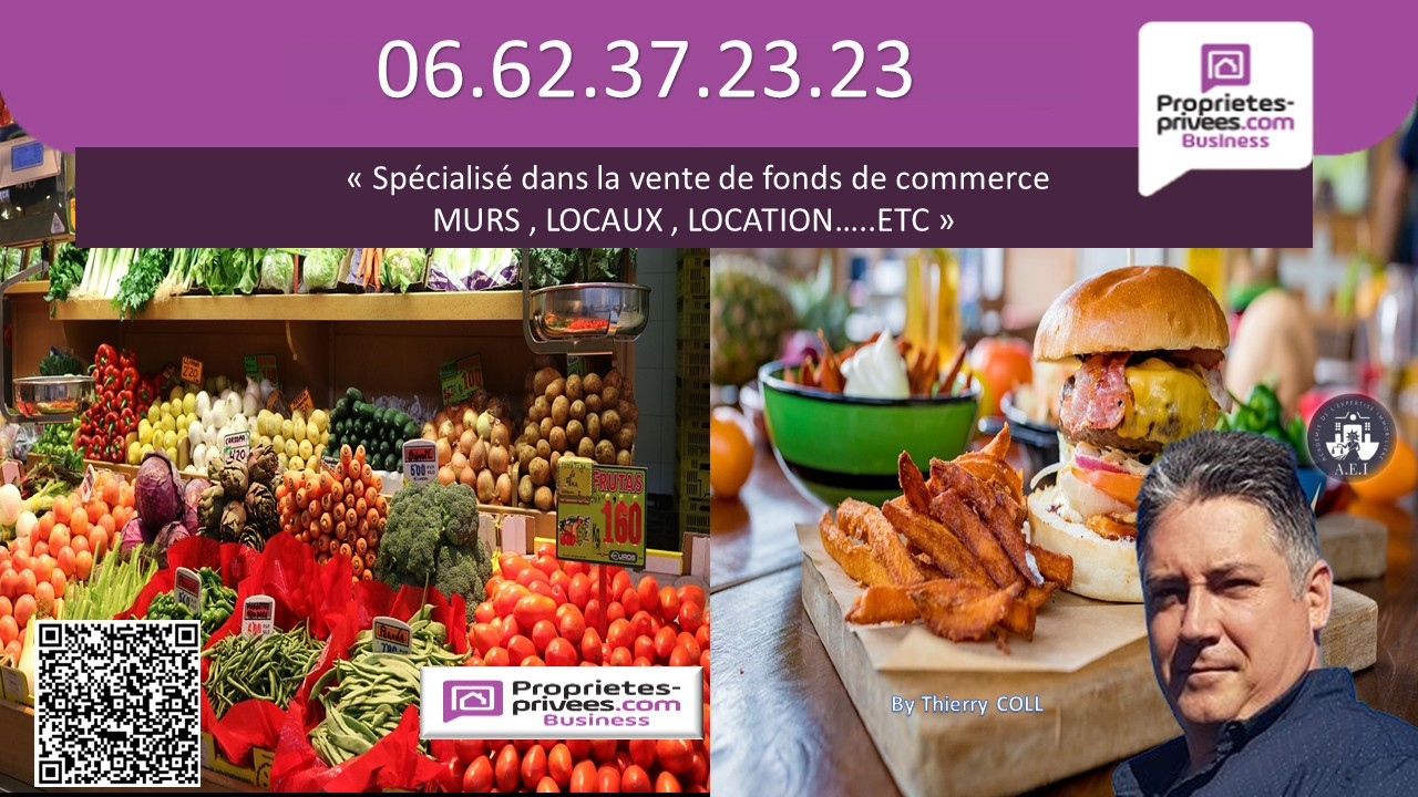 69003 LYON - FOOD, GROCERIES, FRUIT AND VEGETABLES, FAST FOOD, 100 m²