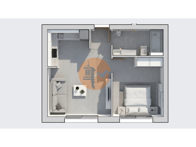 1-bedroom flat - Ground floor