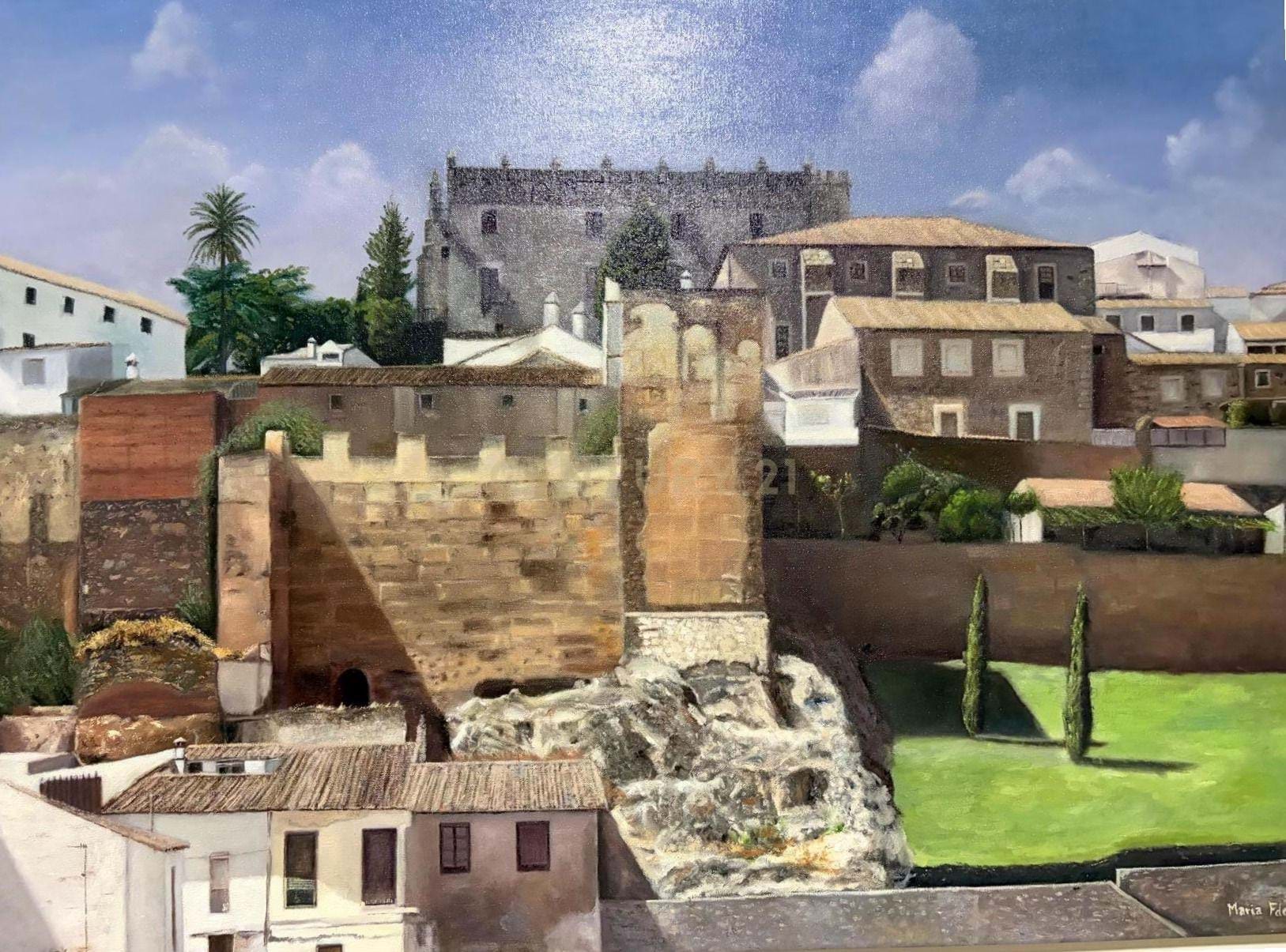 Investment opportunity in the Old Town of Cáceres, with swimming pool, garden and garage.