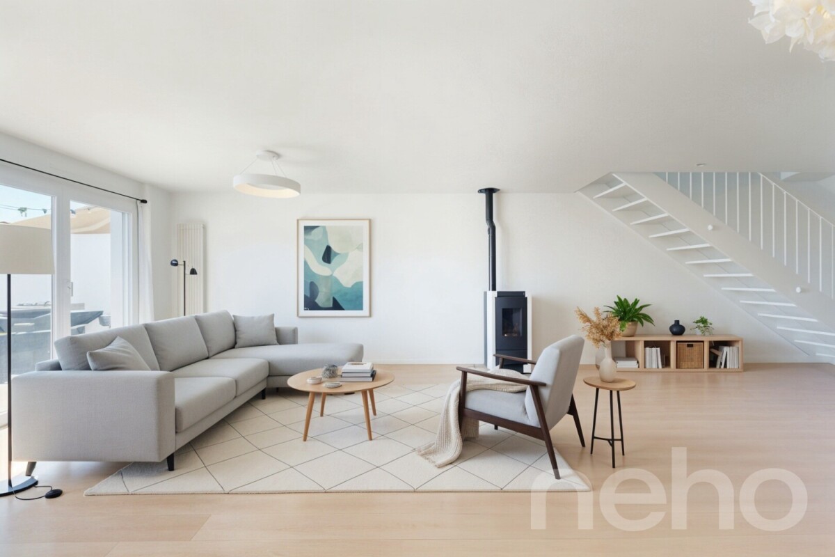 Spacious penthouse duplex? Volume and contemporary comfort