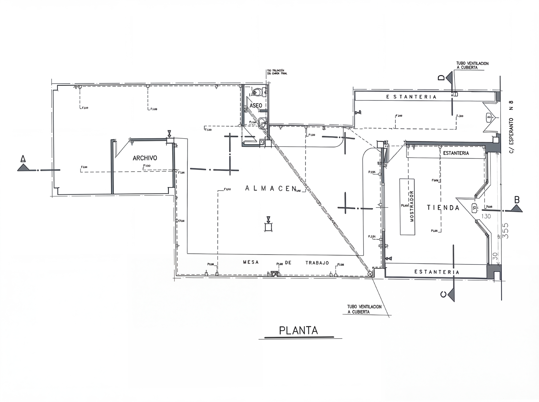 Tienda / local comercial 3 dormitorios - 167.00 m2